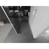 Mexen Kioto стена на душа Walk-in 125 x 100 x 40 см, прозрачна, бяла - 800-125-100-221-20-00-040