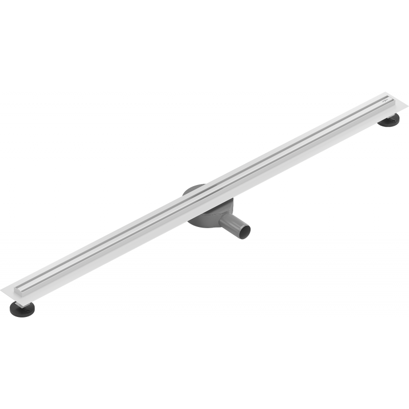 Mexen Flat 360° Slim линеен въртящ се сифон 110 см, бял - 1241110