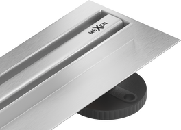 Mexen Flat 360° Slim линеен въртящ се отвод 120 см, инокс - 1041120