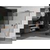 Mexen Kioto стена за душа Walk-in 100 x 90 cm, черен модел, четкан мед - 800-100-212-65-70-090