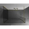 Mexen Kioto душ кабина Walk-in 100 x 70 x 30 cm, прозрачна, златна - 800-100-070-221-50-00-030
