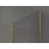 Mexen Kioto душ кабина Walk-in 100 x 70 x 30 cm, прозрачна, златна - 800-100-070-221-50-00-030