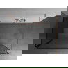 Mexen Kioto стена за душа Walk-in 100 x 90 cm, черен модел, четкан мед - 800-100-212-65-70-090