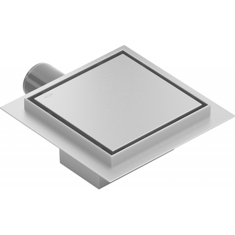 Mexen Flat-Q M13 квадратен подов отвод 12 x 12 см, инокс - 1010012