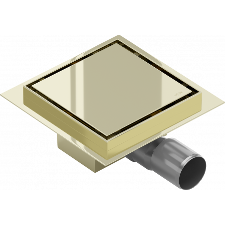 Mexen Flat-Q M13 квадратен подов отвор 15 x 15 см, златен - 1510015