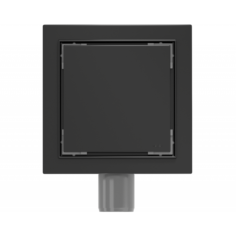 Mexen Flat-Q M13 квадратен подов сифон 12 x 12 см, черен - 1710012