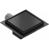 Mexen Flat wpust podлогowy kwadratowy 15 x 15 cm, черен - 1710015