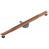 Mexen Flat 360° Slim въртящ се линеен сифон 90 см, розово злато - 1641090