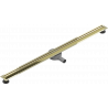 Mexen Flat 360° Slim линейна ротационна оттична система 110 см, златна - 1541110