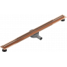 Mexen Flat 360° Slim линеен въртящ се сифон 80 см, розово злато - 1641080