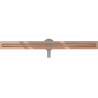 Mexen Flat 360° Slim линеен отвод с въртене 80 см, розово злато - 1641080