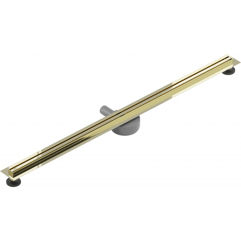 Mexen Flat 360° Slim линеен въртящ се сифон 120 см, златен - 1541120