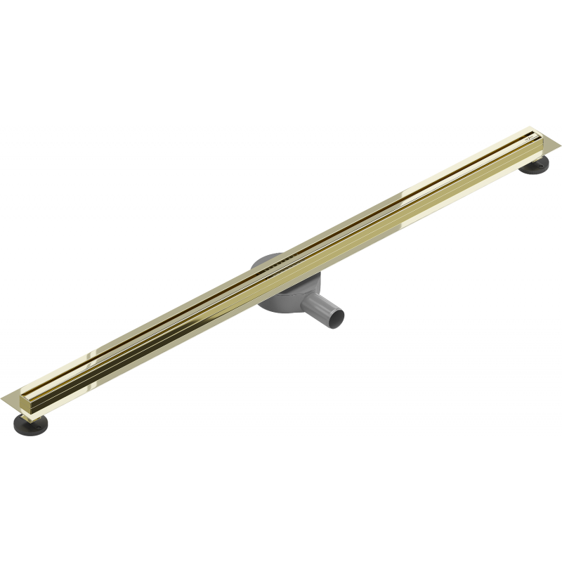 Mexen Flat 360° Slim линеен въртящ се сифон 120 см, златен - 1541120
