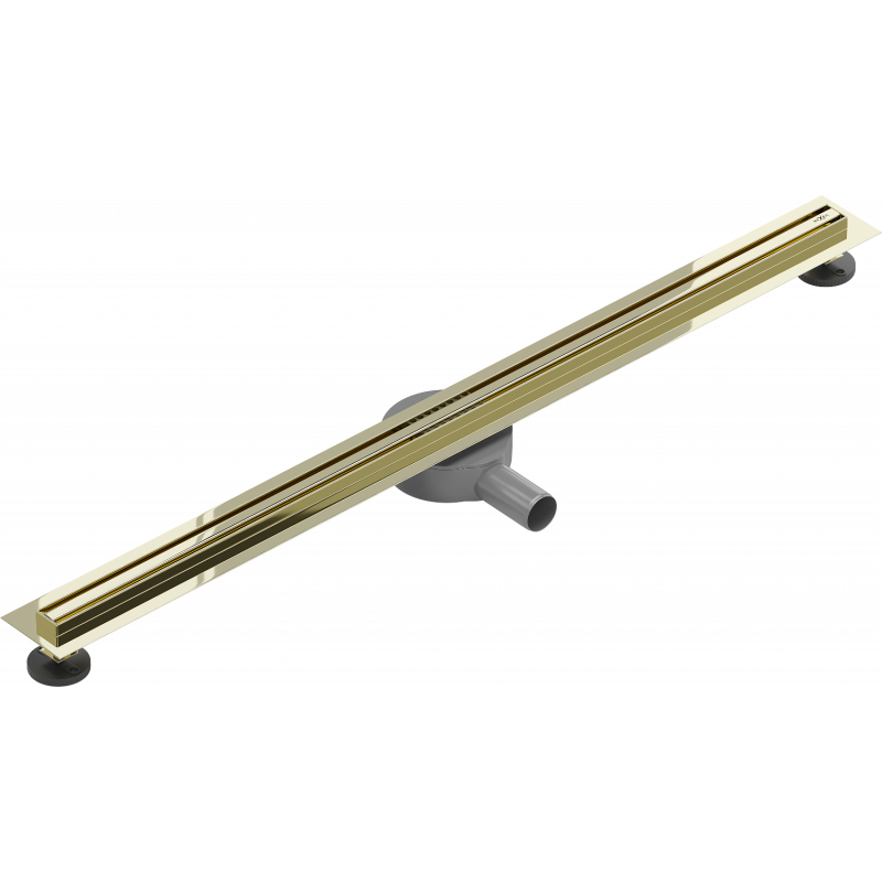 Mexen Flat 360° Slim линеен отток въртящ се 100 см, златен - 1541100