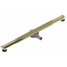Mexen Flat 360° Slim линеен въртящ се сифон 80 см, златен - 1541080