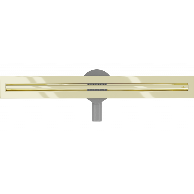 Mexen Flat 360° Slim линеен въртящ се сифон 70 см, златен - 1541070