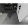 Mexen Kioto стъклена стена за душ Walk-in 130 x 120 cm, прозрачен, четкано тъмно сиво