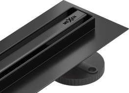 Mexen Flat 360° Slim въртящ се линеен отвод 110 см, черен - 1741110