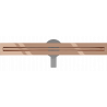 Mexen Flat 360° Slim линейно оттичане с въртящ се сифони 60 см, розово злато - 1641060