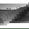 Mexen Kioto стена за душ Walk-in 110 x 70 см, черен модел, gun gray матов - 800-110-212-66-70-070