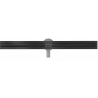Mexen Flat 360° Slim линейна тавица с въртящ се отводнител 90 см, черен - 1741090