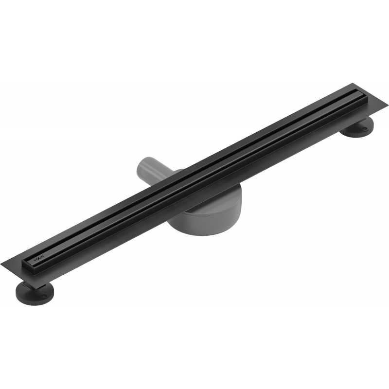 Mexen Flat 360° Slim Ротационен линеен отвод 70 см, черен - 1741070