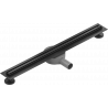 Mexen Flat 360° Slim линеен отвод с ротация 70 см, черен - 1741070