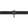 Mexen Flat 360° Slim линеен отвод с ротация 70 см, черен - 1741070