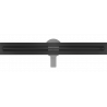Mexen Flat 360° Slim въртящ се линеен сифон 70 см, черен - 1741070