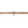 Mexen Flat 360° Slim линейна отточна система с въртящ се механизъм 120 cm, розово злато - 1641120