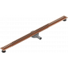 Mexen Flat 360° Slim линейна отточна система с въртящ се механизъм 120 cm, розово злато - 1641120
