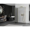 Mexen Kioto душ кабина Walk-in 140 x 100 x 40 см, прозрачен, златен - 800-140-100-221-50-00-040