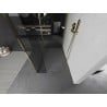 Mexen Kioto душ кабина Walk-in 140 x 100 x 40 см, прозрачен, златен - 800-140-100-221-50-00-040