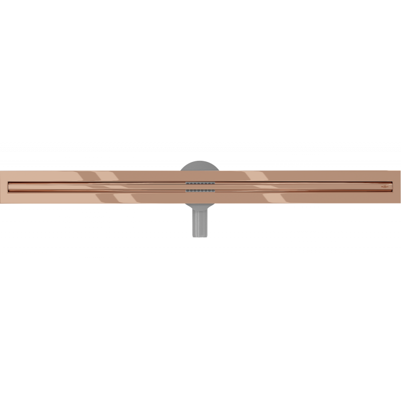Mexen Flat 360° Slim въртящ се линеен сифон 100 см, розово злато - 1641100