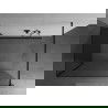 Mexen Kioto стена за душ 125 x 70 см, прозрачна, черна - 800-125-212-70-00-070