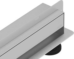 Mexen Flat Wall долен линейний відвод стінний 2в1 80 см, inox - 1030080