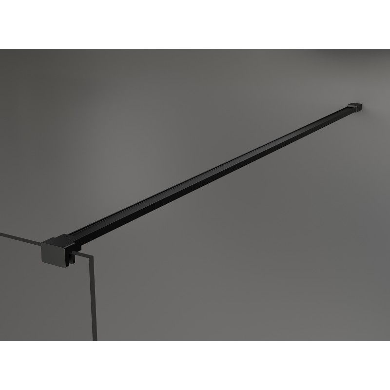 Mexen Kioto душ стена Walk-in 130 x 120 см, прозрачна, черна - 800-130-212-70-00-120