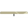 Mexen Flat Wall линеен стенен сифон 2в1 100 cm, златен - 1530100