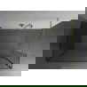 Mexen Kioto стена за душ 140 x 85 x 40 см, прозрачна, златна четка - 800-140-085-221-55-00-040
