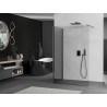 Mexen Kioto душ стена Walk-in 100 x 75 см, прозрачна, gun metal - 800-100-212-95-00-075