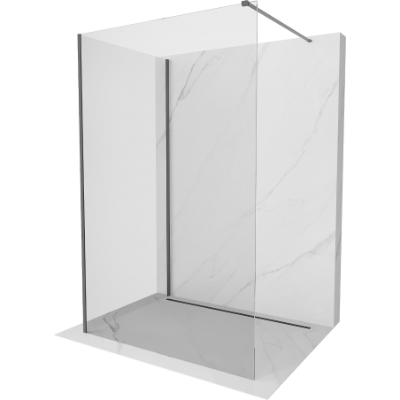 Mexen Kioto душ стена Walk-in 100 x 75 см, прозрачна, gun metal - 800-100-212-95-00-075
