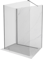 Mexen Kioto душ стена Walk-in 100 x 75 см, прозрачна, gun metal - 800-100-212-95-00-075