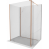 Mexen Kioto стенд за душ 130 x 120 x 30 cm, прозрачен, розово злато - 800-130-120-221-60-00-030
