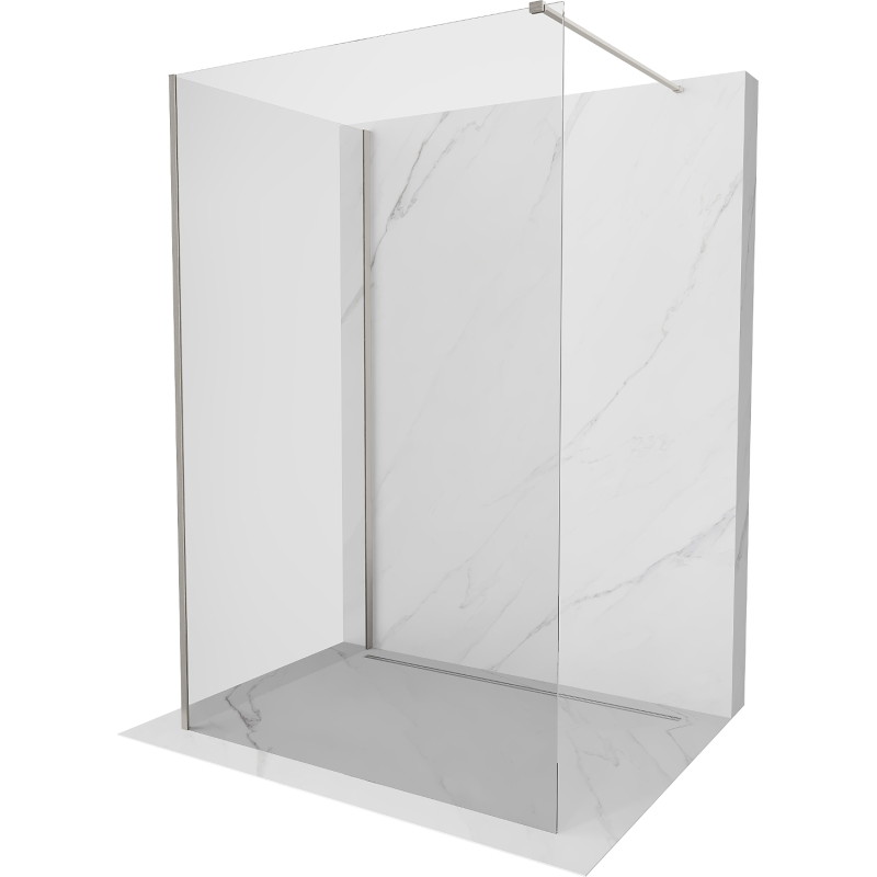 Mexen Kioto душ параван Walk-in 120 x 70 cm, прозрачен, четкан никел - 800-120-212-97-00-070