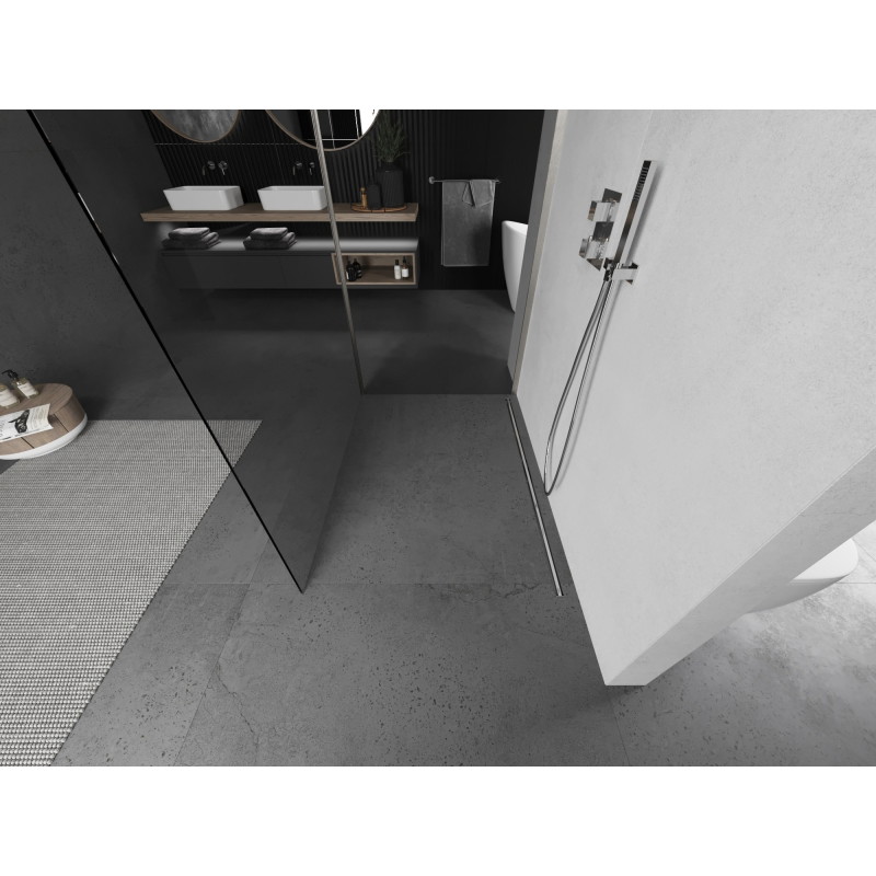 Mexen Kioto душ параван Walk-in 120 x 70 cm, прозрачен, четкан никел - 800-120-212-97-00-070