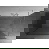 Mexen Kioto стена за душ Walk-in 110 x 80 см, прозрачен, матов никел - 800-110-212-97-00-080