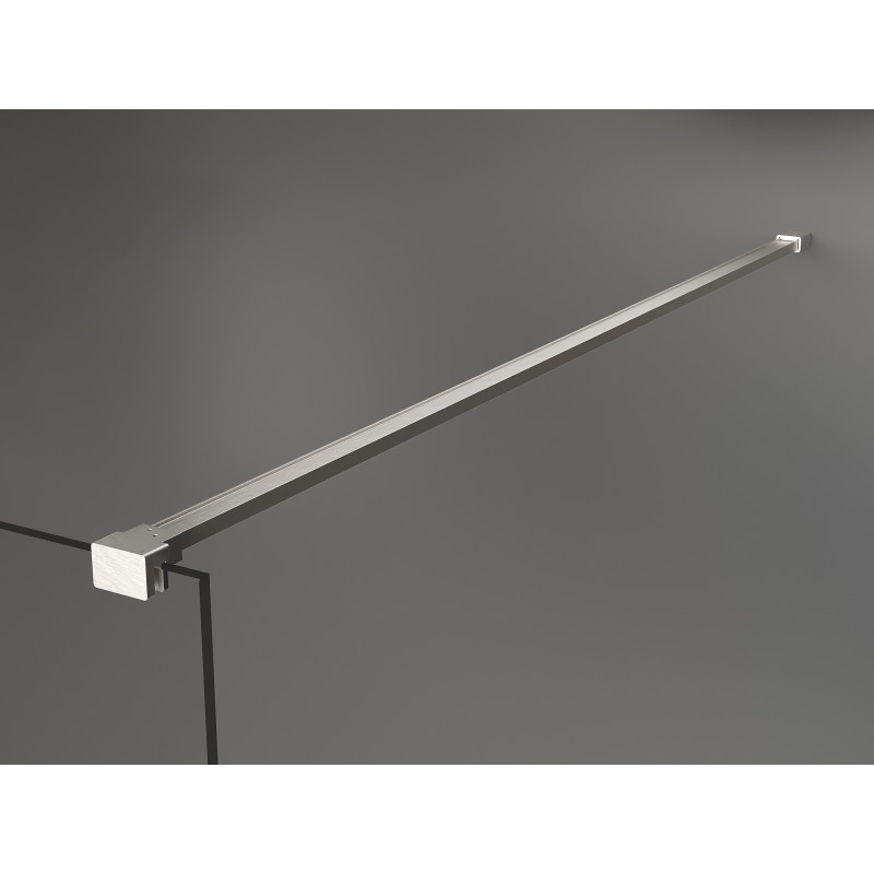 Mexen Kioto душ стена Walk-in 125 x 90 см, прозрачна, матиран никел - 800-125-212-97-00-090