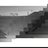 Mexen Kioto стена за душ Walk-in 130 x 70 см, черен мотив, четка никел - 800-130-212-97-70-070