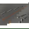 Mexen Kioto стена за душ 100 x 85 x 30 см, прозрачен, четкан мед - 800-100-085-221-65-00-030