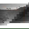 Mexen Kioto душ екрана Walk-in 120 x 100 x 40 см, прозрачен, четкан мед - 800-120-100-221-65-00-040